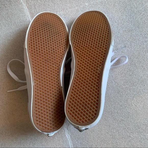 Vans Blue and white Flower Lace-up Shoes Size  7.5 - Picture 2 of 10